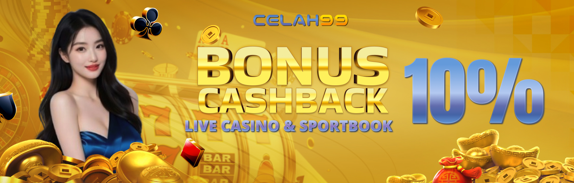 BONUS CASHBACK CASINO DAN SPORTBOOK 10%